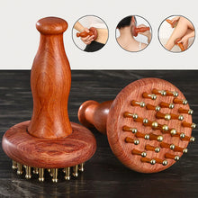 Load image into Gallery viewer, Brass Meridian Brushing Meridian Dredging Artifact Massage Brushing Stomach Abdomen Hands Legs Back Scraping Head Meridian Comb