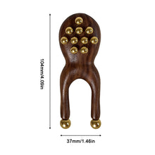 Load image into Gallery viewer, Brass Walnut Frog Massager Facial Fascia Lifting Nose Bridge Lifting Eye Beauty and Massage Tool Facial Massager