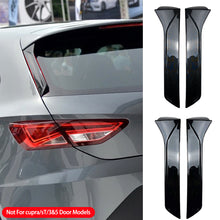 Load image into Gallery viewer, 2Pcs Car Rear Window Trim Lip Spoiler Rear Roof Wing Side Edge Tail Flap Rear Trunk Window Spoiler Lip For Seat Leon 5F FR Mk3 MK3.5 5Door