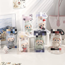 Load image into Gallery viewer, For 17cm Labubu V2 V3 15cm Cotton Doll Outfit Crossbody Pain Bag PVC Storage Bag Dolls Display Bag