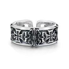 Load image into Gallery viewer, Men's Vintage Cross Open Ring Gothic Punk Style Retro Hip-Hop Punk Adjustable Finger Ring Gift For Friends Lover