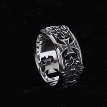 Load image into Gallery viewer, Men's Vintage Cross Open Ring Gothic Punk Style Retro Hip-Hop Punk Adjustable Finger Ring Gift For Friends Lover