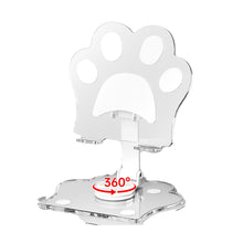 Load image into Gallery viewer, Cute Phone Stand Height Adjustable Phone Desktop Mount Acrylic Cat Claw Durable Stand For Recording Video Charger Compatible