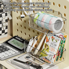 Load image into Gallery viewer, Desktop Perforated Board Storage Box Stationery Sorting Rack Desk Office Cosmetics Storage Rack Pen Holder