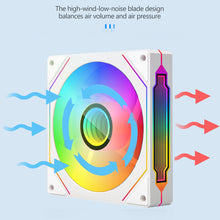 Load image into Gallery viewer, 4Pro 120mm ARGB Case Fan PWM Temperature Control 5V 3PIN 3-sided Infinity Mirror Quiet Computer Cooling Fan