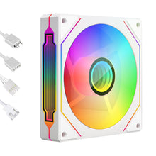 Load image into Gallery viewer, 4Pro 120mm ARGB Case Fan PWM Temperature Control 5V 3PIN 3-sided Infinity Mirror Quiet Computer Cooling Fan