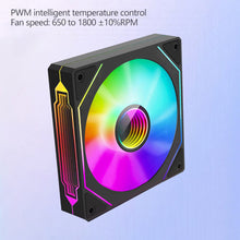 Load image into Gallery viewer, 4Pro 120mm ARGB Case Fan PWM Temperature Control 5V 3PIN 3-sided Infinity Mirror Quiet Computer Cooling Fan