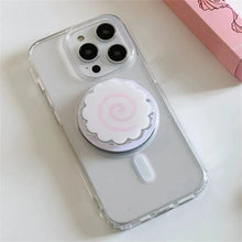Load image into Gallery viewer, Korean Cute Fish Cake Rolls For Magsafe Magnetic Phone Grip Tok Griptok Stand For iPhone Funny Foldable Wireless Charging Holder