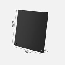 Load image into Gallery viewer, Magnetic Bulletin Board with Stand Magnetic Board for Tabletop with Magnetic Clamp Metal Board for Magnets Display