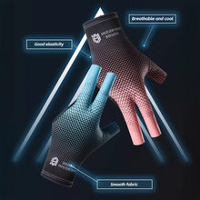 Load image into Gallery viewer, 1PC Professional Three-Finger Billiard Gloves Dot Design High-Elasticity Breathable Snooker Ice Silk Gloves For Both Hands