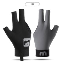 Load image into Gallery viewer, 1PC Professional Three-Finger Billiard Glove For Left Hand Anti-Slip High Elasticity Pressure Mesh Snooker Glove Billiard Accessories