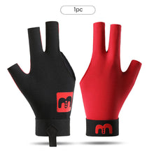 Load image into Gallery viewer, 1PC Professional Three-Finger Billiard Glove For Left Hand Anti-Slip High Elasticity Pressure Mesh Snooker Glove Billiard Accessories