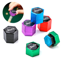 Load image into Gallery viewer, 1PC Aluminum Alloy Hexagonal Chalk Storage Box Stain-Resistant And Shockproof Strong Magnetic Adsorption Chalk Holder Billiards Accessories