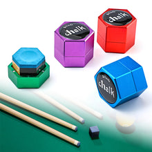 Load image into Gallery viewer, 1PC Aluminum Alloy Hexagonal Chalk Storage Box Stain-Resistant And Shockproof Strong Magnetic Adsorption Chalk Holder Billiards Accessories