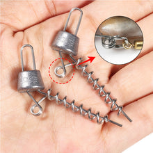 Load image into Gallery viewer, S/M/L 3X-Strong Treble Hook Steel Wire Rig With Weighted Sinker Anti-Rolling Paddle Tail Soft Bait Pike Fishing Stinger Rig Fishing Accessory