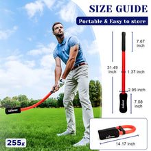 Load image into Gallery viewer, 80CM Multi-Functional Golf Swing Practice Stick Turn Around Practice Increase Resistance Soft Rod Golf Warm-Up Equipment