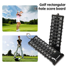 Load image into Gallery viewer, Portable Golf Scoreboard Rectangular 18-Hole Score Counter Universal Golf Equipment For Competition And Practice