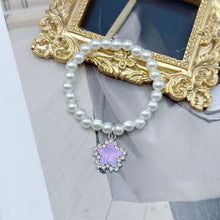 Load image into Gallery viewer, For 17cm Labubu Doll Necklace Fashion Clothing Pearl Necklace with Pendant Choker Mini Cute Doll Fashion Accessories
