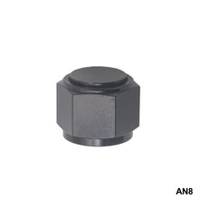 Load image into Gallery viewer, Car Fuel Oil Line Nut Port Adapter N4 AN6 AN8 AN10 AN12 Female Flare Cap Block Off Fitting Plug Aluminum Swivel Hex Head