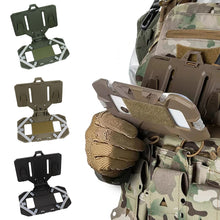 Load image into Gallery viewer, Tactical Vest Chest Molle Mobile Phone Carrier Bracket Generation Quick Access Folding Holder Airsoft Guard Carrier