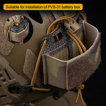 Load image into Gallery viewer, Tactical Battery Box Storage Pouch for PVS31 NVG Militar Fast Helmet Retention System Adjustable Paintball Airsoft Helmet Accessory