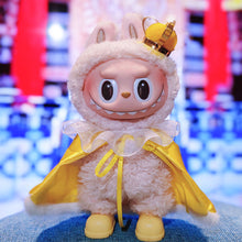 Load image into Gallery viewer, For V1 V2 V3 Labubu Doll Clothes Cute King's Cloak Crown Color Match Dolls Accessories Little Clothes