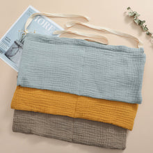 Load image into Gallery viewer, Baby Bedside Storage Bag Cotton Hanging Diaper Holder Multi-Pocket Caddy Baby Room Organization Baby Gift for New Parents