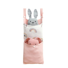 Load image into Gallery viewer, Baby Bedside Storage Bag Multi-Pocket Caddy Wipes & Diapers Storage Baby Cart Baby Room Organization Baby Gift for New Parents