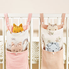 Load image into Gallery viewer, Baby Bedside Storage Bag Multi-Pocket Caddy Wipes & Diapers Storage Baby Cart Baby Room Organization Baby Gift for New Parents