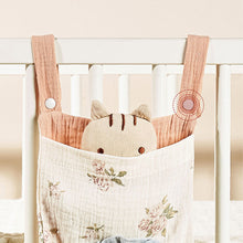 Load image into Gallery viewer, Baby Bedside Storage Bag Multi-Pocket Caddy Wipes & Diapers Storage Baby Cart Baby Room Organization Baby Gift for New Parents