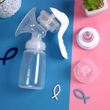 Load image into Gallery viewer, 150ml Manual Breast Pump Portable Handheld All-in-One With Pacifier Soft Silicone Travel Silent Breast Pump Postpartum Essentials for Moms