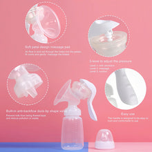 Load image into Gallery viewer, 150ml Manual Breast Pump Portable Handheld All-in-One With Pacifier Soft Silicone Travel Silent Breast Pump Postpartum Essentials for Moms
