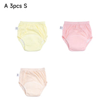Load image into Gallery viewer, 3pcs Washable Baby Training Pants Breathable Cotton Cloth Reusable Ianfant Diaper Pants Leak-Proof Baby Bottom-Friendly Diaper Pants
