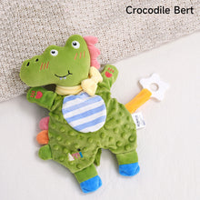 Load image into Gallery viewer, Baby Sleep Aid Plush Calming Toy Interactive Hand Puppet Soft Security Blanket With Chewable Silicone Teether Newborn Sensory Toy