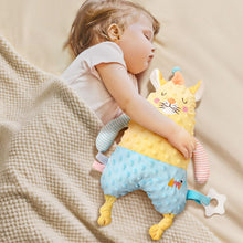Load image into Gallery viewer, Baby Sleep Aid Plush Calming Toy Interactive Hand Puppet Soft Security Blanket With Chewable Silicone Teether Newborn Sensory Toy