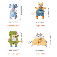 Load image into Gallery viewer, Baby Sleep Aid Plush Calming Toy Interactive Hand Puppet Soft Security Blanket With Chewable Silicone Teether Newborn Sensory Toy