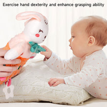 Load image into Gallery viewer, Baby Sleep Aid Plush Calming Toy Interactive Hand Puppet Soft Security Blanket With Chewable Silicone Teether Newborn Sensory Toy