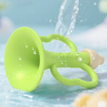 Load image into Gallery viewer, Silicone Teething Whistle Baby Trumpet Toy Multifunctional Developmental Chewable Baby Musical Instrument Oral Motor Skill Toy Infant Breath Trainer