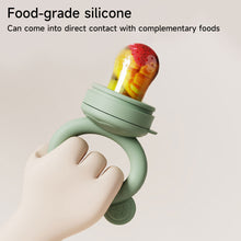Load image into Gallery viewer, Silicone Baby Food Feeder Teething Pacifier for Babies Fruit and Veggie Feeder Easy-Grip Weaning Fruit Pacifier Multipurpose Baby Feeding Set