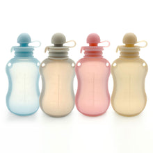 Load image into Gallery viewer, 150ml Leak-Proof Silicone Breast Milk Bags With Scale Washable Eco-Friendly Freezer and Heatable Self-Standing Travel Breast Milk Storage