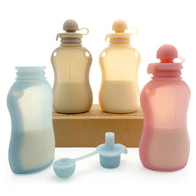 Load image into Gallery viewer, 150ml Leak-Proof Silicone Breast Milk Bags With Scale Washable Eco-Friendly Freezer and Heatable Self-Standing Travel Breast Milk Storage