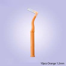 Load image into Gallery viewer, 10pcs L-Shape Interdental Brush Wire Orthodontic Interdental Brush Soft Bristle Tooth Decay Oral Care Hygiene Tool
