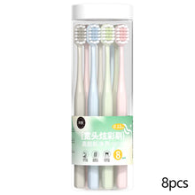 Load image into Gallery viewer, 8pcs Soft Nylon Bristle Toothbrush Set for Sensitive Gums Ergonomic Handle Gingivitis Prevention Gentle Gum Care Dental Oral Care Brush