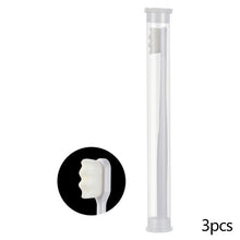 Load image into Gallery viewer, 3/4pcs Japanese Style Adult Toothbrush Set Soft Nylon Bristle for Sensitive Gums Gingivitis Prevention Gentle Gum Dental Oral Care Couple Toothbrushes