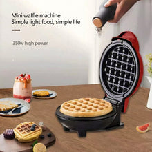 Load image into Gallery viewer, Mini Waffle Pancake Maker EU/US/UK Plug Non-Stick Portable LED Indicator Gift for Baking Lovers/Kids Parent-Child Baking Appliance
