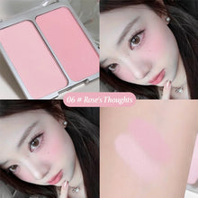 Load image into Gallery viewer, Two-color Blush Matte Brightening Peach Pink Coral Low Saturation Shrinking And Expanding Natural Contour Rouge Face Cosmetics