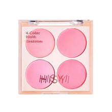 Load image into Gallery viewer, 4-color Blush Matte Brightening Peach Pink Coral Low Saturation Shrinking And Expanding Natural Contour Rouge Face Cosmetics
