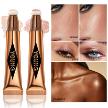 Load image into Gallery viewer, Liquid Air Cushion Powder Blusher Glitter Delicate Rendering Natural Fit Cheek Rouge Cream Long Wear Highlight Shadow Contouring Stick