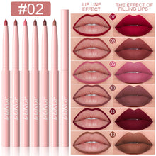 Load image into Gallery viewer, 6Pcs Lipliner Waterproof Lip Liner Pen Non-stick Cup Matte Lipstick Pen Lip Pencil Velvet Nude Long Lasting Lip Cosmetic