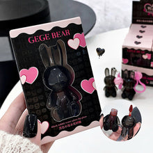 Load image into Gallery viewer, Gege Bear Pink Rabbit Velvet Lip Cream Black Rabbit Water Light Lip Glaze Matte Mirror Pendant Lipstick Lip Gloss